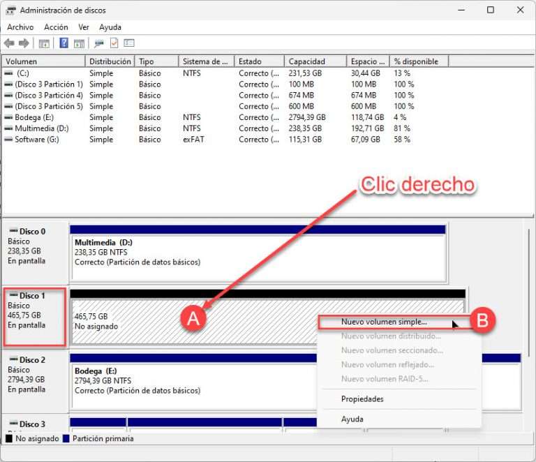Partición En Windows Crear Una Nueva Unidad En Discos Duros 3313